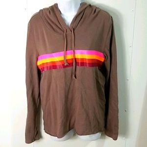 V.S. Pink Medium brown Long-sleeved hooded Shirt